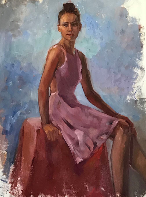 Leigh in Pink by Kathleen Lack
